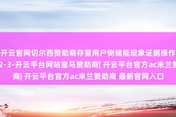 开云官网切尔西赞助商存量用户侧储能现象证据操作手册与经过图(附件2-3-开云平台网站皇马赞助商| 开云平台官方ac米兰赞助商 最新官网入口