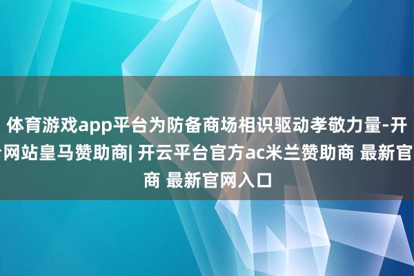 体育游戏app平台为防备商场相识驱动孝敬力量-开云平台网站皇马赞助商| 开云平台官方ac米兰赞助商 最新官网入口