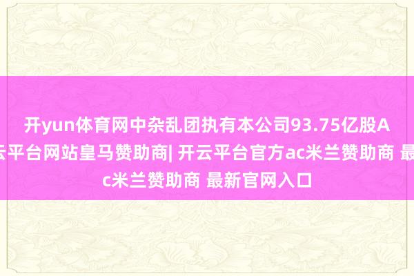 开yun体育网中杂乱团执有本公司93.75亿股A股股份-开云平台网站皇马赞助商| 开云平台官方ac米兰赞助商 最新官网入口